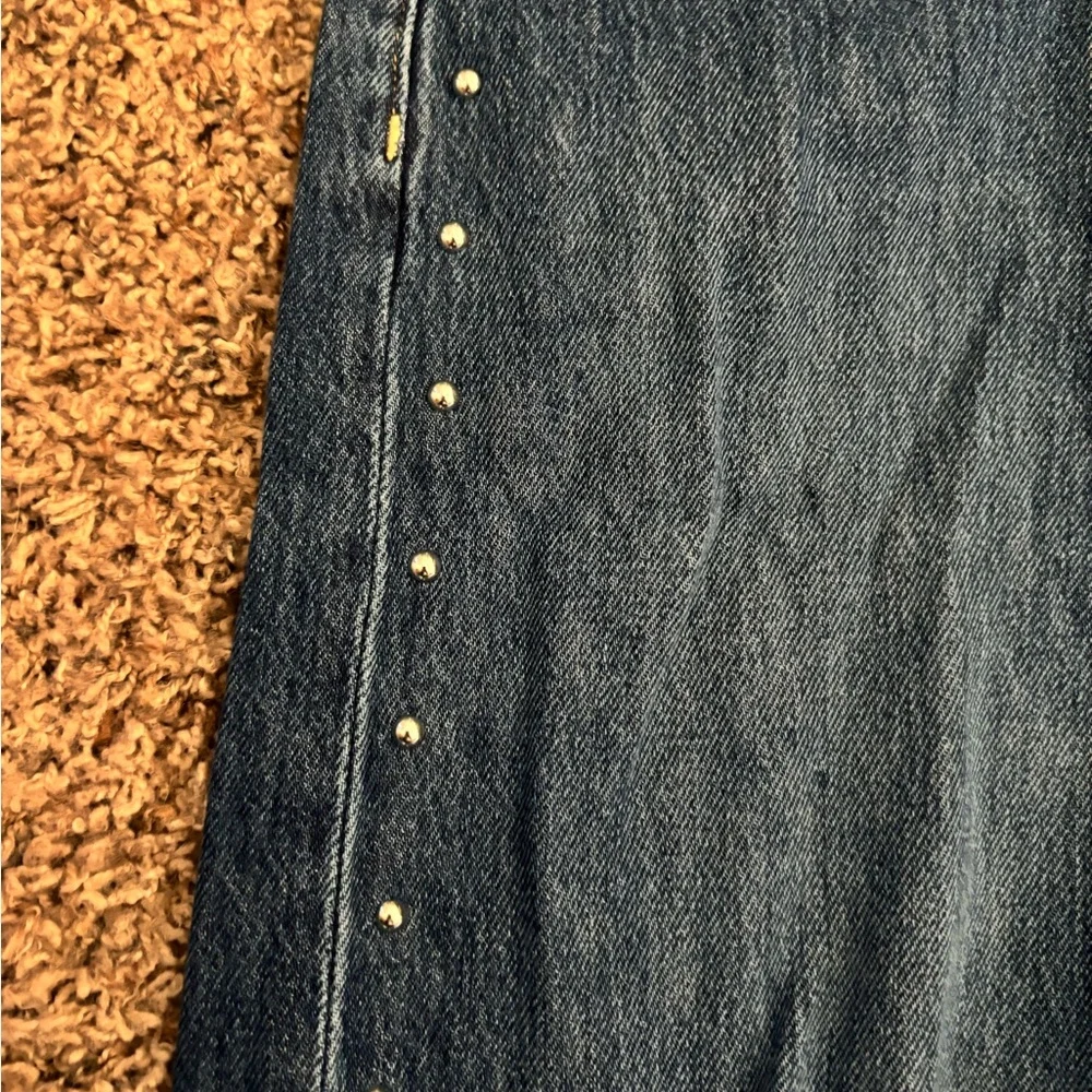 Old Navy High-Rise Baggy Wide Leg Jeans - Blue - Picture 2 of 4